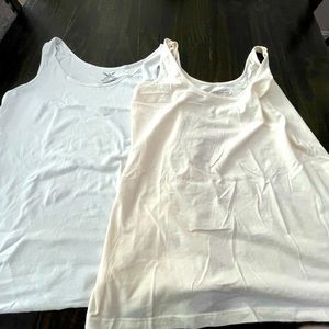 2 tank top bundle white and cream